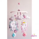 Мобиль из фетра на кроватку