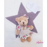 Одеяльце детское вязаное с игрушкой