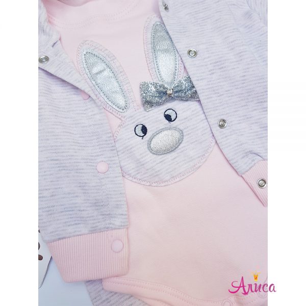 Комплект для девочки "Зайка с бантиком"