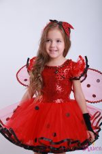 Карнавальный костюм Божья- коровка "Гламур" для девочки