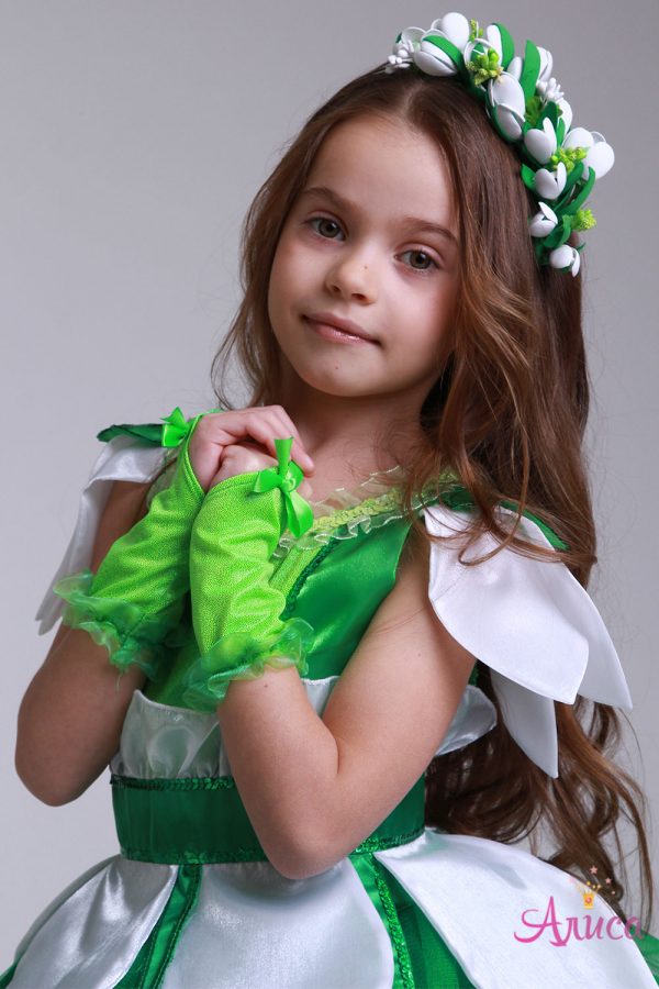 Карнавальный костюм Подснежник для девочки "Нежность"