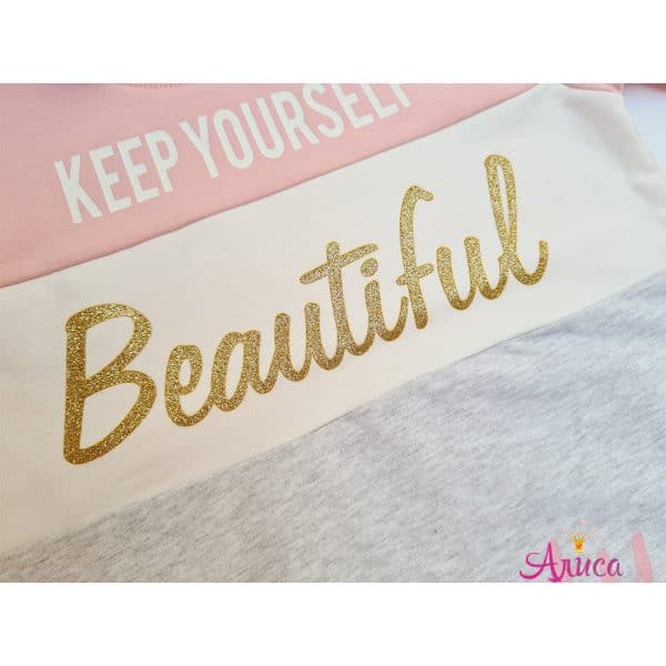 Свитшот для девочки Wanex в светло-розовом цвете