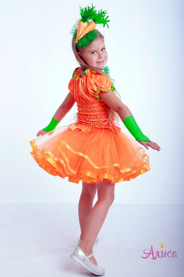 Карнавальный костюм Морковка для девочки
