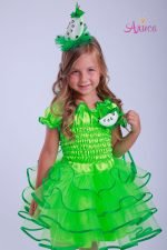 Карнавальный костюм зеленое Яблоко для девочки