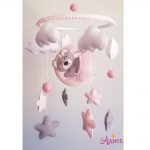 Мобиль из фетра ручной работы