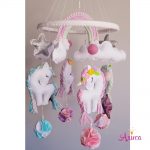 Мобиль из фетра на кроватку