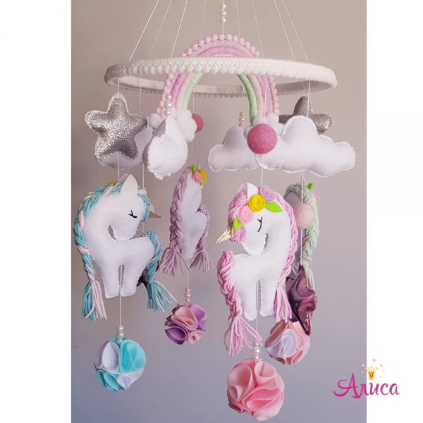 Мобиль из фетра на кроватку