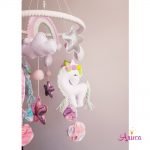 Мобиль из фетра на кроватку