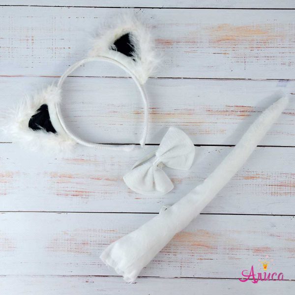 Маскарадный набор Белый котик