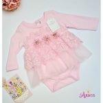 Нарядный боди для новорожденной девочки