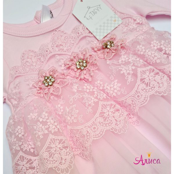 Нарядный боди для новорожденной девочки