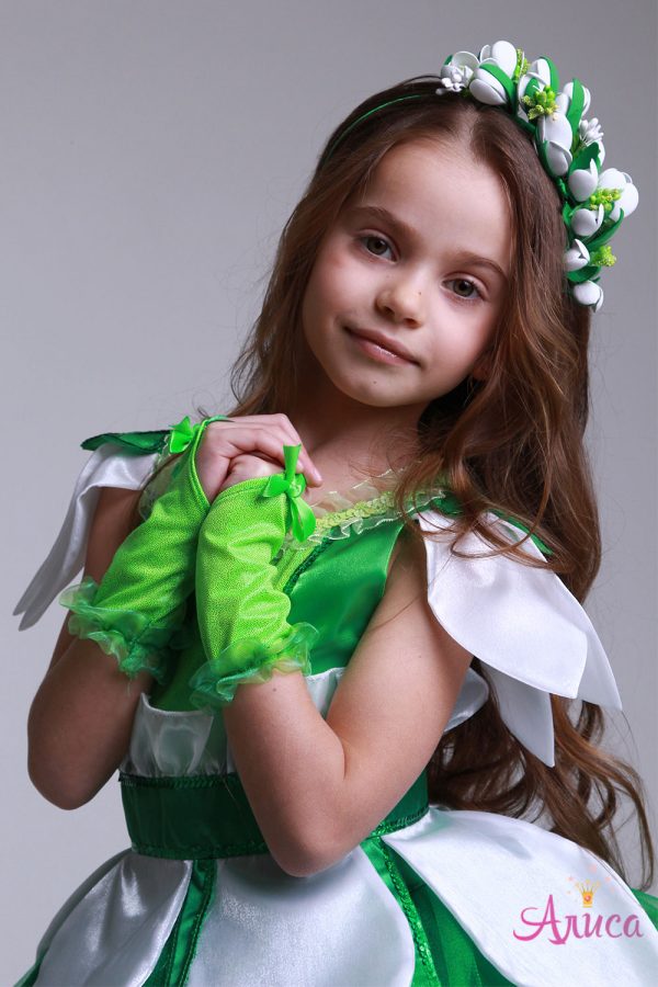 Карнавальный костюм Подснежник для девочки "Нежность"