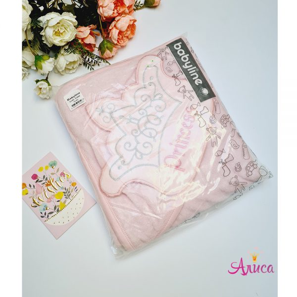 Полотенце с уголком для купания новорождённой