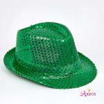 шляпа твист зеленая