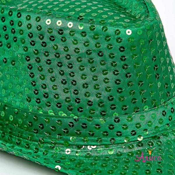 шляпа твист зеленая