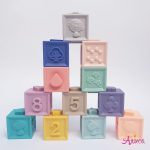 Развивающие 3D силиконовые кубики
