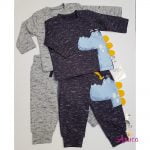 Трикотажный костюм "Дино" серый