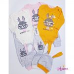 Трикотажный комплект "Мамина зая" молочный